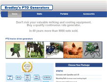 Tablet Screenshot of bradleysptogenerators.com